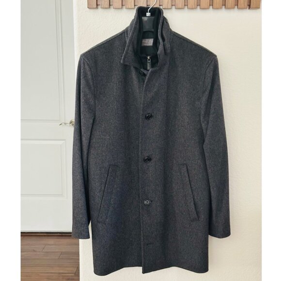 🧥NWOT🧥 Daniel Cremieux Signature Label Loro Piana Bib Wool Coat, M - Picture 2 of 12